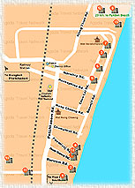 Map of Cha Am Hotels