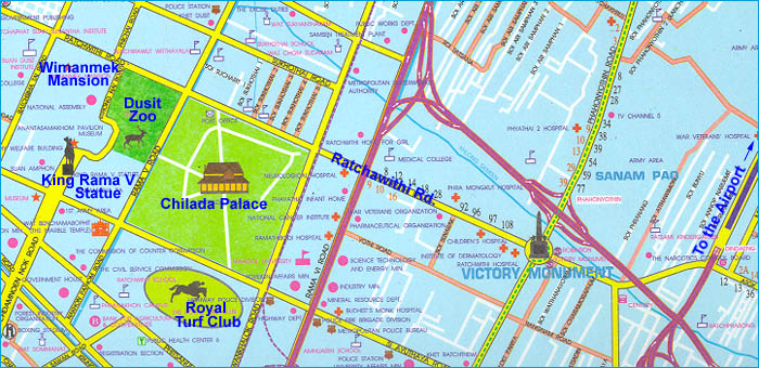 Map of Ratchawithi Area